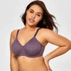 Delimira Dames Underwire Minimizer BH Plus Size Jacquard Supportive Everyday Bras 210623