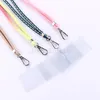 Telefon Lanyard Hang Rope Rope Mobiltelefon Nackband Lantering för ID-kort Nyckel Kedja USB Badgehållare Nylon Stickning Keychain Straps DIY Lariat Stor storlek Ny