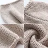 Плюс размер осень зима с длинным рукавом женщин свитера пуловеры свободно негабаритные сексуальные о-шеи вязаный теплый свитер женщина джемпер 2111217