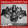 1300cc Hayabusa för SUZUKI GSX-R1300 GSXR-1300 GSXR 1300 CC 74NO.94 GSXR1300 1996 1997 1998 1999 2000 2001 GSX R1300 2002 2003 2004 2005 2006 2007 Fairing Grå Silveryy