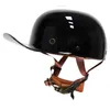 Materia Szary Vintage Retro Motocykl Hełm Motocykl Moto Protection Protection Gear Casque Scooter Biker Racing Half Unisex Helmets