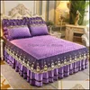 Sheets & Sets Bedding Supplies Home Textiles Garden Bedspread On The Bed Thicken Skirt Cotton Warm Line Sheet Winter Mattresses Protector Ve