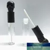 5ml Empty Transparent Lip Gloss Tubes Plastic Lip Balm Tube Lipstick Mini Sample Cosmetic Container With Gold/Silver/Black Cap