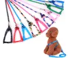 1.0*120cm Dogs Harness Leashes Nylon Printed Adjustable Pet Dog Collar Puppy Cat Animals Accessories Pets Necklace Rope Tie Collars SN2677