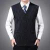 Mode Märke Tröjor Män Pullovers Vest Ärmlös Slim Fit Jumpers Knitwear Höst Koreansk stil Casual Clothing Male 211008