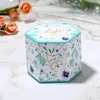 Yeni Tatlı Şeker Kutusu Yaratıcı Kore Edition Hediye Kutuları Wrap Düğün Doğum Günü Partisi Festivali Ambalaj Kılıfları Zarif Baskı EWB7093