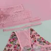 NXY sexy setParifairy Stilvolles Dessous-Set mit Blumendruck für Damen, ultradünne Unterwäsche, umwandelbare Träger für Damen, Spitzen-BH 1129