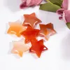 Natural Crystal Stone Party Favor Fashion Five Pointed Star Gemstone Desktop Decoration 30MM Crafts Pendant 9 Colors