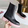 Fashion-Chelsea boots designer Women booties leather bootis platforms heel ankle boot Top designers ladies thick bottom shoes box size 35-41