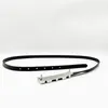 Riem voor dames Mode Naald Gladde gesp Letters Design Damesriemen Echte koeienhuid