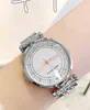 Watches, ladies, simple, quartz movement, round, steel band, alloy case, luminous, mineral glass, stylish, elegant, compact,