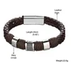 Bracelets porte-bonheur 2022 mode hommes Bracelet tressé rétro Faux cuir fermoir magnétique pour homme femmes bijoux accessoires