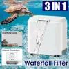 3 in 1 Water Filter for Aquarium Fish Tank Filter Mini Turtle Tank Low Water Level Internal Circulation Waterfall Filter Pump Y200922