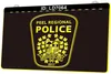 LD7064 Peel Regional Police 3D Engraving LED Light Sign Wholesale Retail