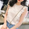 blusa verano mujer witte blouse blusen dames blouse zomer short sleeve blouse camisas mujer lace chemise blanche femme 4496 50 210528