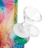 Plate-forme pétrolière Bongs fumer des conduites d'eau narguilé en silicone bong tabac narguilés dab plates-formes herbe sèche tuyau de brûleur en verre incassable