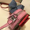 Çocuklar Çanta Sevimli Ilmek Çanta Yuvarlak Cüzdan Baskı Deri Mini Kızlar için Crossbody Çanta En Kaliteli