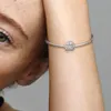 100 % 925er Sterlingsilber, funkelnder Pfotenabdruck-Charm, passend für Original-europäisches Charm-Armband, modischer Damen-Hochzeits-/Verlobungsschmuck 267o