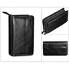Wallet Genuine Leather Men Clutch Large Capacity Travel Purse for Passport Cover Business Handy Clutches Long