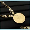 & Pendants Jewelry Manufacturers Wholesaler Luxury High Quality Retro Pendant Necklaces For Woman Men Vintage 18K Fashion Brand Design Brass