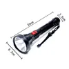 High Power LED Ficklight Portable Torch Outdoor USB laddningsbar 18650