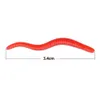 100pcs Lifelike Red Worm Soft Lure 34mm Earthworm Fishing Silicone Artificial Bait Fishy Smell Shrimp Additive Bass Carp