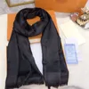 Neuester Schal für Damen, Buchstabenmuster, Herren-Baumwollseide, Designer-dünne Schals, warme Schals, Größe 180 x 70 cm, ohne Box