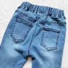 Babyinstar Streç Kot Moda Bebek Kız Denim Pantolon Toddler Boot Kesim Pantolon Çocuk Giysileri Için 2 7 yaşında Çocuklar 211102