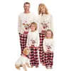 인쇄 잠옷 사랑스러운 잠옷 긴 소매 가족 일치 새로운 크리스마스 키즈 여성 엘크 파자마 정장 2020 34WM K2