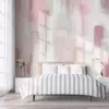 Fonds d'écran Personnalisé Po 3D Mural Rose Abstrait Aquarelle Peinture Mur Salon TV Décor À La Maison Papier Peint Auto-Adhésif Étanche