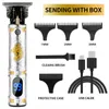 EPACK Tondeuse à cheveux rechargeable LCD T9 WaterProof Rasoir électrique professionnel pour hommes Rasoir pour hommes Tondeuse à barbe Barber Machine à raser Tondeuse à cheveux