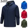 Marque imperméable à capuche veste coupe-vent hommes printemps décontracté coupe-vent manteau extérieur chaud Sports 210811