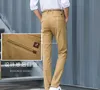 Erkekler Pantolon 2022 Mens İnce Uygun Çok Çözden Çözük Pantolon İnce Yüksek Elastik P38