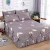 ラッフル寝具トレンディな家庭用家庭用スカート枕カバー付きマットレスの良いベッドシートカバーF0067 211203