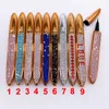 Zelfklevende eyeliner 2 in 1 vloeibare eyeliners pen 9 stijlen diamant bling eye voering geen lijm niet magnetisch voor make -up valse wimpers 3 kleuren