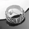 Zawsze w moim sercu Kremacja Urn Crystal Memorial Wing Ashes E Pearl Broszka Dla Kobiet Biżuteria