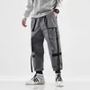 Streetwear Men Heup Cargo Broek Harajuku Joggers Broek Tactische Linten Zakken Hiphop Harembroek Track Broeken Y0927