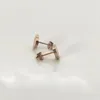 Rose Gold 10mm Herz Ohrring Frauen Paar gelbe Tasche Edelstahl Ohrstecker Piercing Körperschmuck Geschenke für Frau Zubehör Großhandel