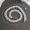 Elegant Alloy Gold Belts Imitation Pearl Chain Women Clothing Accessories Dress Crystal Strap