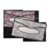 1 st Styling Söt vävnadsbox pappersfodral med Crystal Diamond PU Bil Inredning Dekoration Tillbehör