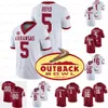 Custom Arkansas Jersey Outback Bowl CFP NCAA College Football Rakeem Boyd Treylon Burks Trelon Smith Jerry Jacobs Ty Clary Braden Bratcher KJ Jefferson Johnson