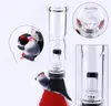 colorful Hookahs pots shape silicon bottom glass top bong Oil Dab Rigs Tornado Water Pipes Honeycomb Pot