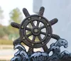 Roda Naval Náutica Bem-vindo Jantar Bell Home Decor Montado Montado Ferro de Ferro Pendurado Campainha Decoração Do Vintage Estilo Marinho Antiguidade