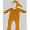 生まれポイングラフィック小道具衣装+帽子セットFotografia roupa生まれた赤ちゃん男の子のロンパースアクセサリー洋服服撮影PO 211011