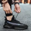 Outdoors Low-top men sports running shoes casual mesh flying white black beige men's breathable outdoor jogging walking