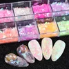 Nagel glitter 3D fluorescerende vlokken set holografische poeder powers paillette manicure kunst pigment decoratiehulpmiddelen glsp prud22