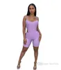 Sexiga Jumpsuits Summer Kvinnor Kläder Byxor Halter Bandage Hollow Out Ärmlös Topp Bifogad Leggings Byxor Rompar Bodycon Bodysuits