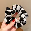 Scrunchies scozzesi alla moda Supporto per coda di cavallo Elastico per capelli Fascia per capelli Cravatte per capelli Donna Ragazze Coreano Elastico Fascia per capelli Accessori per capelli