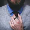 VNOX 8 мм Вращающееся Базовое кольцо для мужчин Черная нержавеющая сталь Случайные Мужские Анель Стильный Панк Спиннер Альянс Ювелирные Изделия