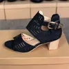 2021 Tasarımcı Kadın Sandal Yaz Elbise Yüksek Topuk Sandalet Siyah Mavi Parti Plaj Sandalet Kristalleri ile Açık Rahat Ayakkabılar En Kaliteli W13